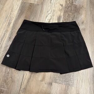 Lululemon black pace rival tennis skirt size 4